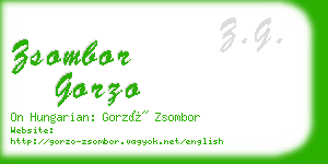 zsombor gorzo business card